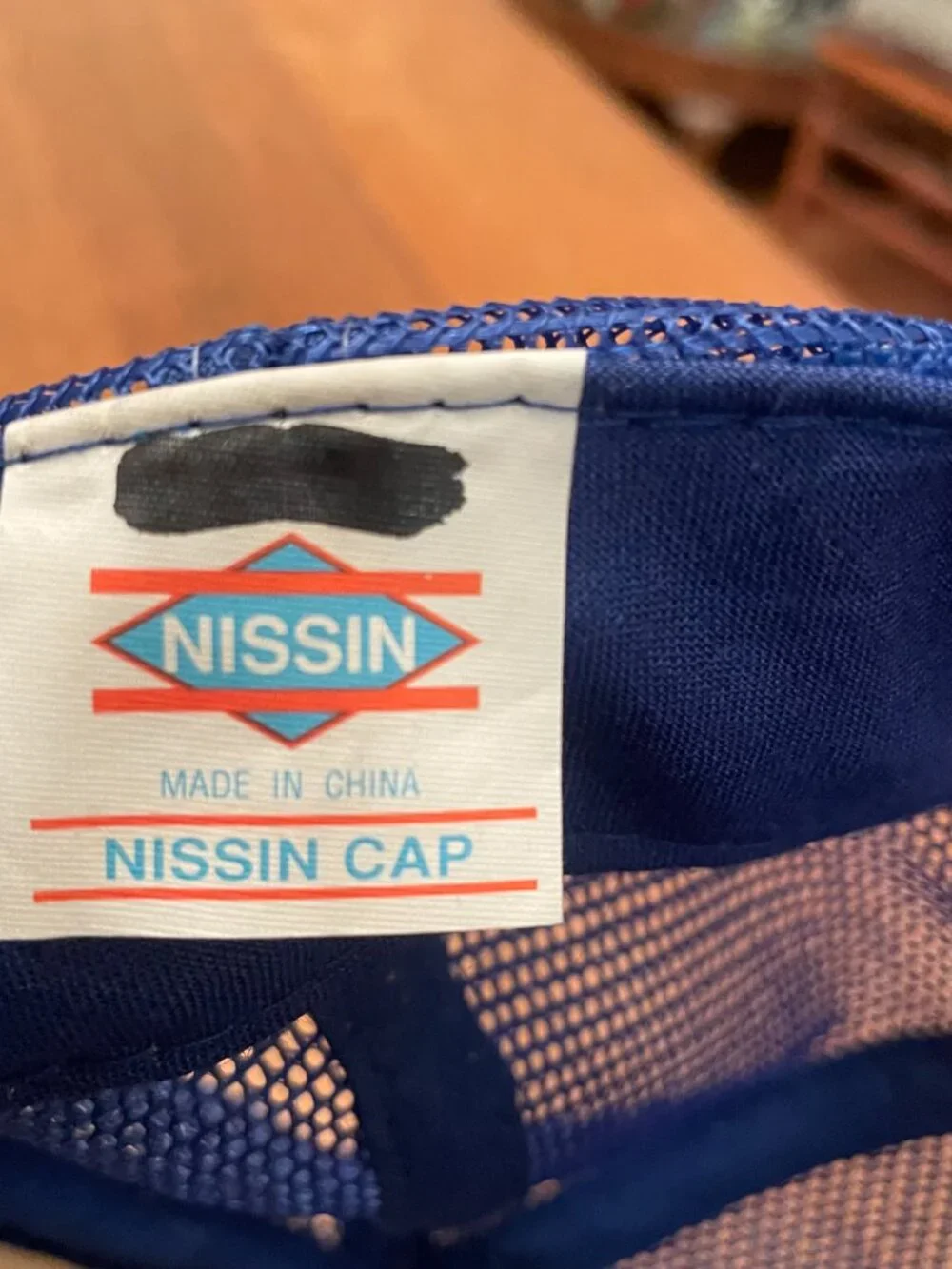 United McGill Blue and White Snapback Trucker Hat Cap by Nissin